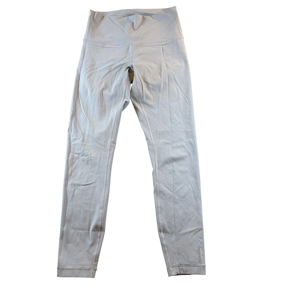 Lululemon Wunder Under High Rise Leggings Light Blue Grey 25 Inseam Size 4